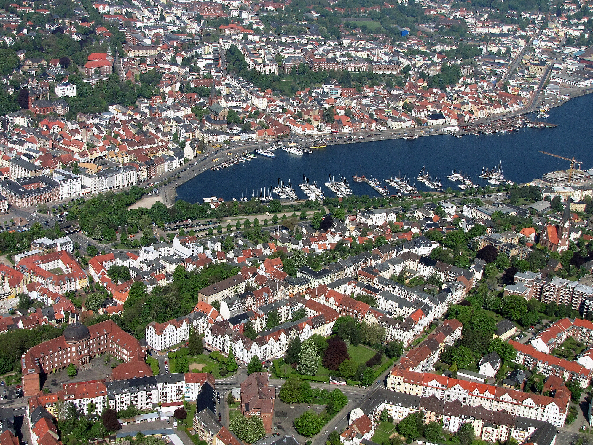 Luftbild 20Flensburg 20Schleswig Holstein 20Zentrum 20Stadthafen 20Foto 202012 20Wolfgang 20Pehlemann 20Steinberg Ostsee 20IMG 206187